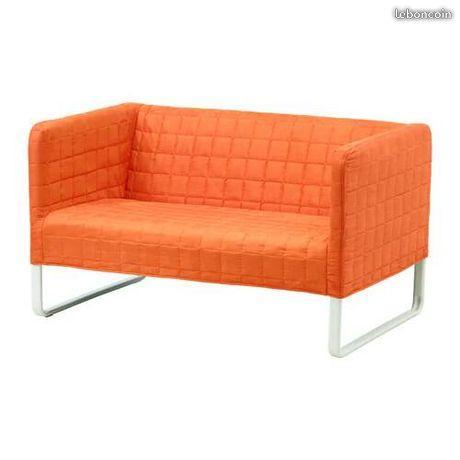 Canapé 2 places IKEA, orange