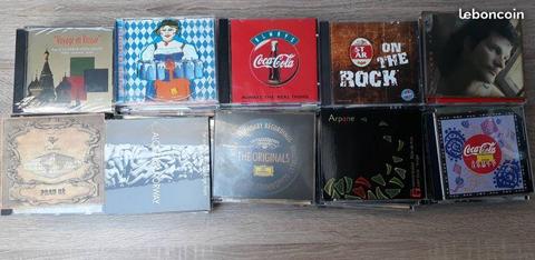 Lot de 100 CDs divers