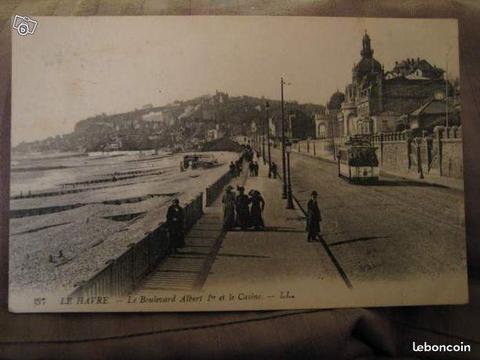 CPA CARTE POSTALE ANCIENNE LE HAVRE plage