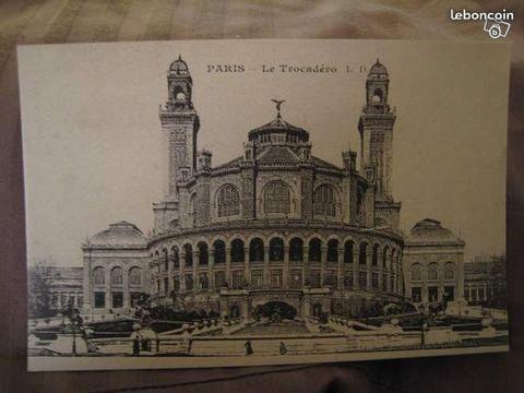 Reproduction cpa carte postale ancienne trocadero