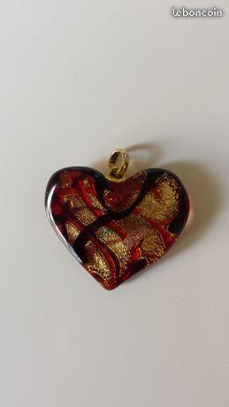 Pendentif Coeur en Verre