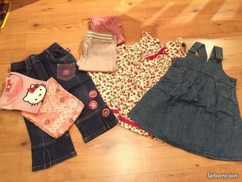 Lot vêtements fille 2 ans