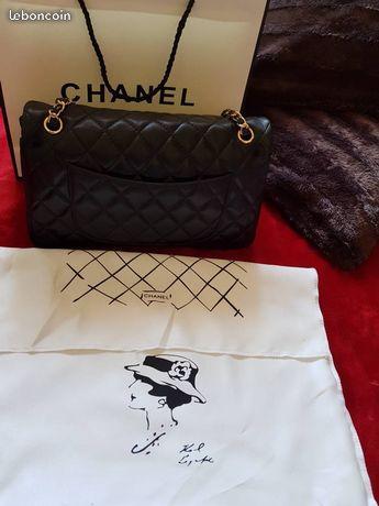 Authentique sac Chanel jumbo 30cm