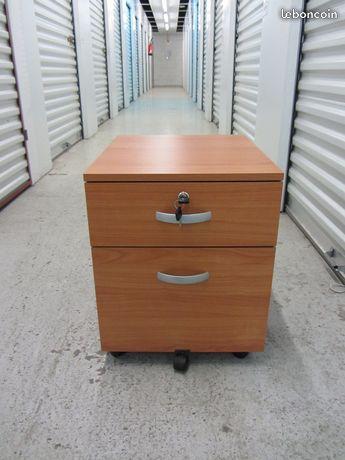 Caisson mobile 2 tiroirs merisier office depot