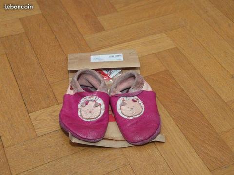 Chaussons Pololo Kittybell rose 26/27 mais 24/25