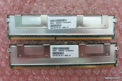 Lot Barrettes Memoire RAM 2GB - HYS72T256520HFD