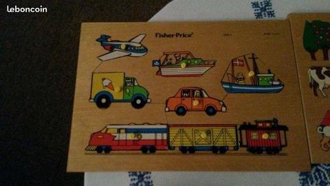 Puzzle en bois super sympa pour enfants transports