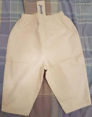 Pantalon blanc 18 mois Jacadi NEUF