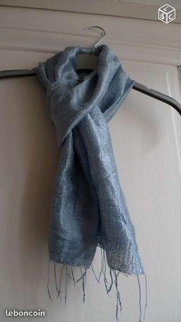 Écharpe étole foulard 100% soie sauvage