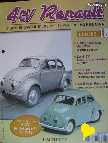 RENAULT 4CV PROTOTYPE 1942 FASCICULE N° 18 a