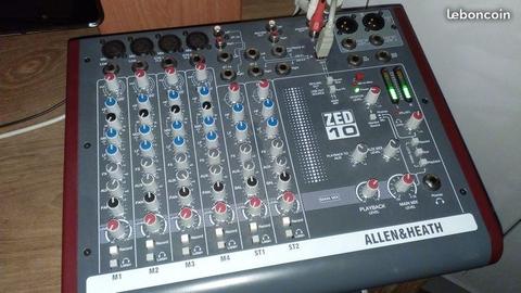 Table de mixage Allen and Heath ZED-10