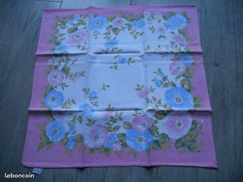 Lot de 6 serviettes de table roses 45 x 45 cm