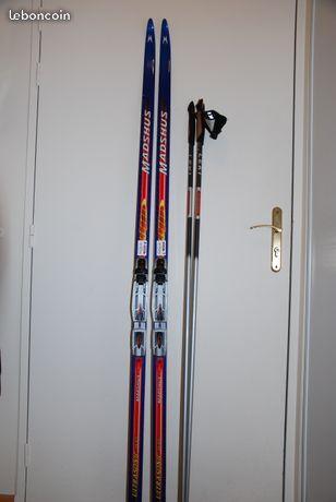 Skis de fond d’occasion Madshus 180 cm + bâtons