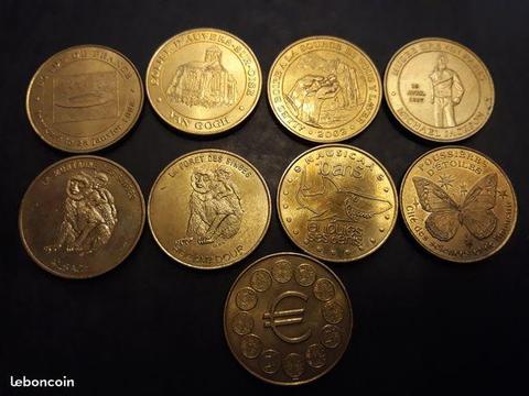 Medailles touristiques monnaie paris anciennes