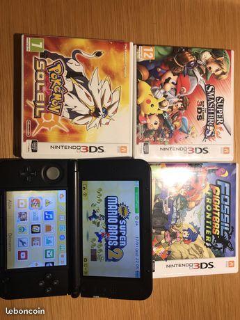 Nintendo 3DSXL bleueet 4 jeux