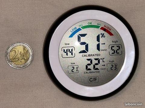 Thermomètre/humidimètre de haute précision