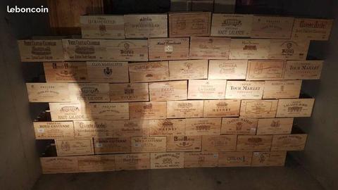 caisses vins en bois